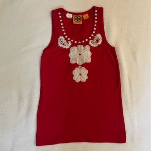 Tory Burch Embroidered Tank